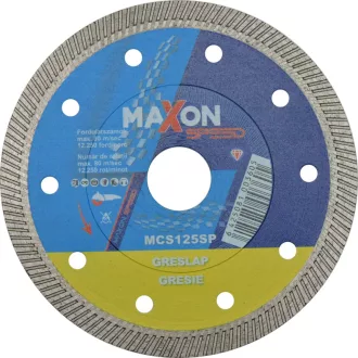   DIATECH gyémánt vágótárcsa MAXON Speed 125x22,2x  7,0mm Turbo (Greslapok gazdaságos vágásához)