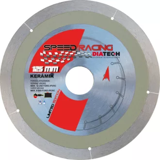   DIATECH gyémánt vágótárcsa SPEED RACING 125x22,2x  7,0mm (Építőipari anyagok, burkolóanyagok vágásához)