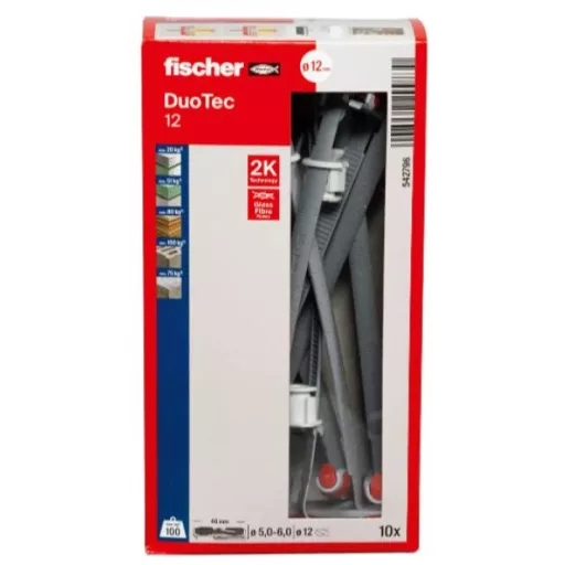 FISCHER billenőhorog 12mm Nylon - DUOTECH (gipszkatonhoz)