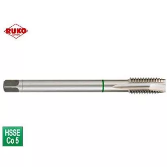   RUKO menetfúró GÉPI FINOM EH M-10,0x1,25 HssE-Co5 - EGYENES HORNYÚ, Cobalt 5% (DIN374-Form-B)