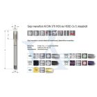 RUKO menetfúró GÉPI NORMÁL EH M-24,0x3,00 HSSG - EGYENES HORNYÚ GYORSACÉL (DIN376-Type-B)