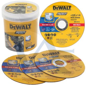   DEWALT vágókorong 125x1,00x22,2mm DT20540-QZ - FASTCUT nagy teljesítményű! AKCIÓ! (DT43972-QZ)