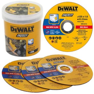   DEWALT vágókorong 125x1,00x22,2mm DT20540-QZ - FASTCUT nagy teljesítményű! AKCIÓ! (DT43972-QZ)