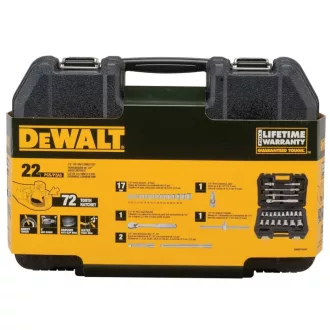  DEWALT Dugókulcs készlet METRIKUS, DWMT19241-1 - 22 részes (1/2", 6-32mm, alap kivitel)