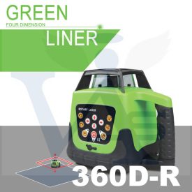   GREEN LINER lézeres-szintező Rotációs - 360D-R önbeálló (PIROS lézer+koffer+állvány+távirányító, vevőegység...stb)