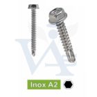 Lemezcsavar-A2-ÖNFÚRÓ-HLF 4,8x 22,0 DIN7504/K - Hatlap-fejű INOX ROZSDAMENTES