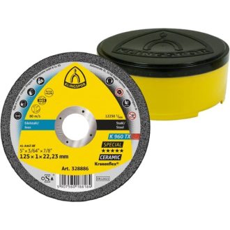   Vágókorong 125x1,00mm KLINGSPOR Kronenflex - Special, nagy teljesítményű, kerámia szemcsés, K960TX (egyenes)