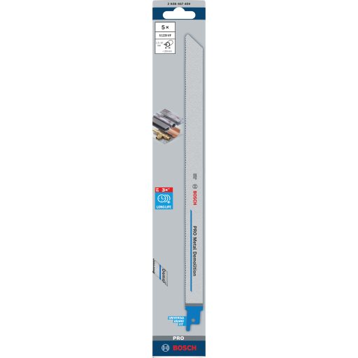 BOSCH orrfűrészlap S1225VF - BIM S-befogószár (L300mm/I250mm/TPI10-14)