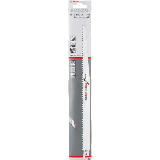 BOSCH orrfűrészlap S1411DF - BIM S-befogószár (L300mm/I250mm/TPI6)
