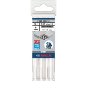   BOSCH SDS-PLUS_5X_PRO   8,0x  110/  50mm - VASBETONHOZ IS! (10db/doboz!, 1.5x több élettartam!)