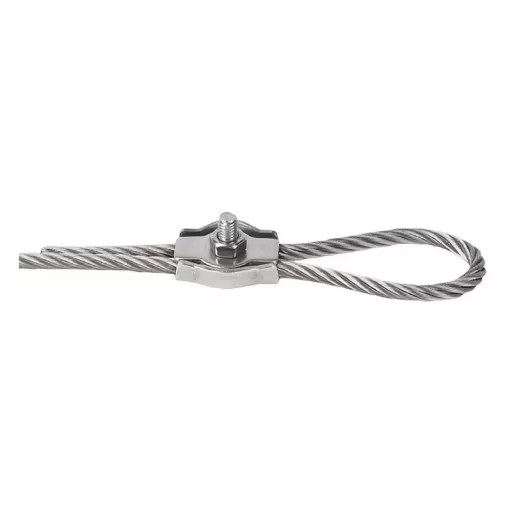 Kötélszorító bilincs-H   8mm SIMPLEX Horganyzott