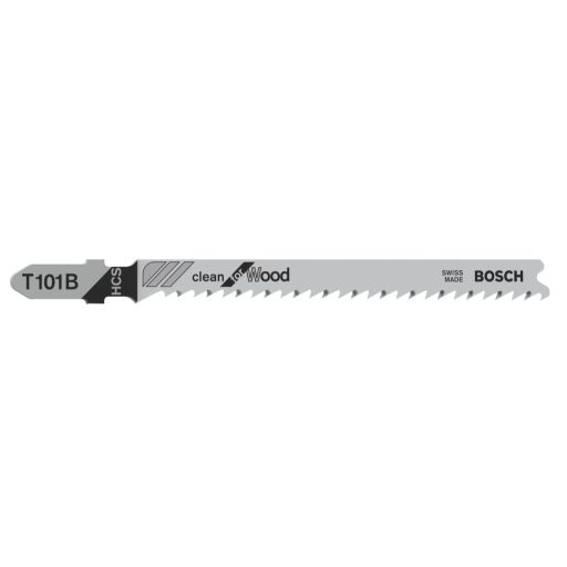 BOSCH szúrófűrészlap T101B - Szénacél, köszörült hátszög és fogazás, Puhafa 3-30 mm, ( L100mm/TS2,7)