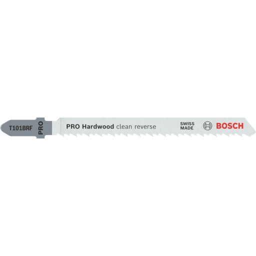 BOSCH szúrófűrészlap T101BRF - Szénacél, köszörült hátszőg és fogazás, Keményfa 3-30 mm, ( L100mm/TS2,5)