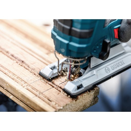 BOSCH szúrófűrészlap T144DHM - EXPERT-CARBIDE, Progresszív fogazású, Keményfa 5-50 mm, ( L100mm/TS5-7)