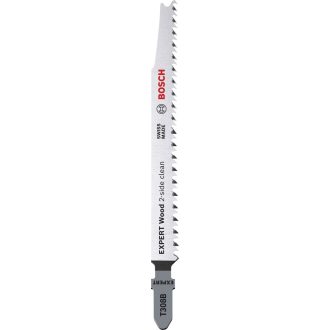   BOSCH szúrófűrészlap T308B - Szénacél, köszörült hátszőg és fogazás, Puhafa 5-50 mm, ( L117mm/TS2,2)