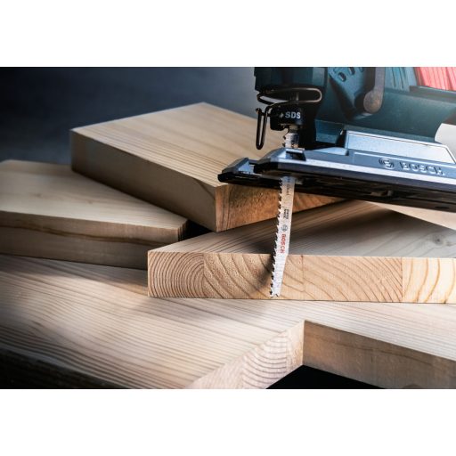 BOSCH szúrófűrészlap T308B - Szénacél, köszörült hátszőg és fogazás, Puhafa 5-50 mm, ( L117mm/TS2,2)