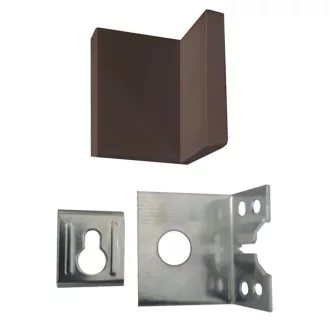   Bútorakasztó   40mm hajlított IKEA  - Sötét Barna 40x40mm