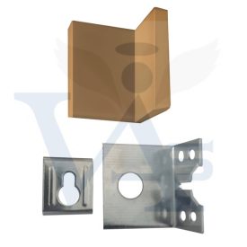   Bútorakasztó   40mm hajlított IKEA  - Világos Barna 40x40mm