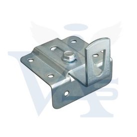   Bútorakasztó   53x45mm hajlított 2-részes - Állítható HORGANYZOTT