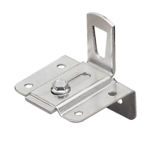 Bútorakasztó   53x45mm hajlított 2-részes - Állítható HORGANYZOTT