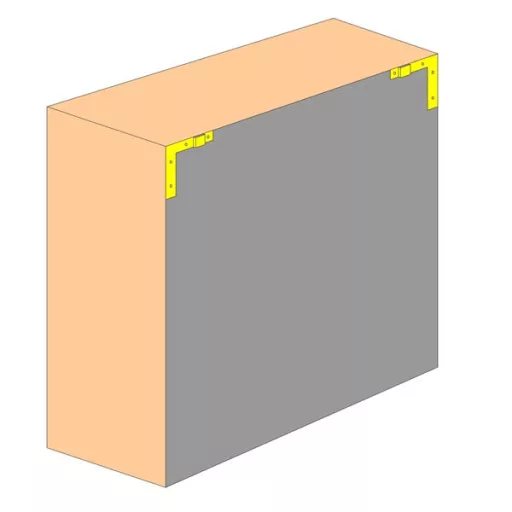 Bútorakasztó   75x12mm hajlított BALOS  - HORGANYZOTT