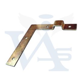 Bútorakasztó   75x12mm hajlított JOBBOS  - HORGANYZOTT