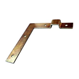 Bútorakasztó   75x12mm hajlított JOBBOS  - HORGANYZOTT