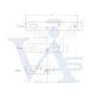 Bútorakasztó 140mm egyenes