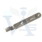 Bútortolózár   70mm hajlított NIKKEL  - TB9607E