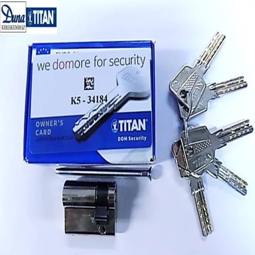 Cilinder zárbetét 5-kulcs K-5   40x10 TITAN  - LAPONMART FZB FÉLBETÉT