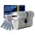 Cilinder zárbetét 5-kulcs X-11 30x30 ELZETT  - KABA N°961/X-11 LAPONMART