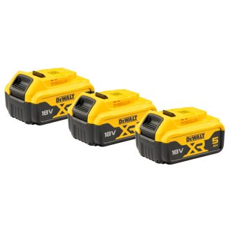   DEWALT akkumulátor készlet DCB184P3-XJ - XR TÖBBFESZÜLTSÉGŰ 5 AH-S akkumulátor 3db!