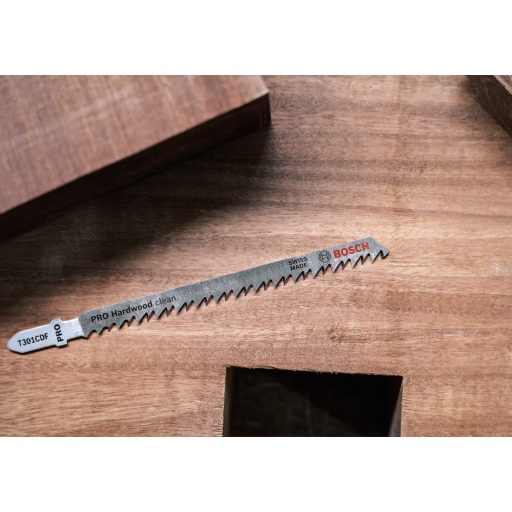 BOSCH szúrófűrészlap T301CDF - PRO-BIM, precíziós köszörült , Keményfa 4-65 mm, ( L117mm/TS3,0)