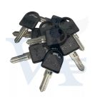 Bútorzár kulcs cilinderes kivitelhez (nyerskulcs)  - CL-103, 55-10 (műanyag kulcsfej)