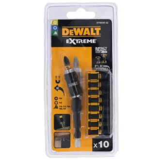 DEWALT Bitfej készlet DT70578T-QZ - 10 részes, IR_Torzios