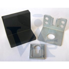 Bútorakasztó   40mm hajlított IKEA  - Fekete 35x50mm