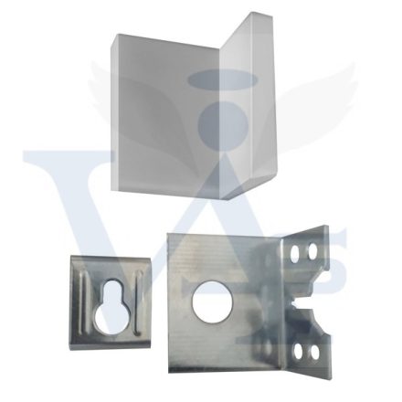 Bútorakasztó   40mm hajlított IKEA  - Szürke 35x50mm