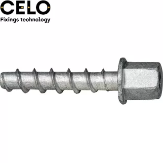  Celo betoncsavar  Ø6x35mm ZnAl. - BTS6 (M8+M10 belső menettel)