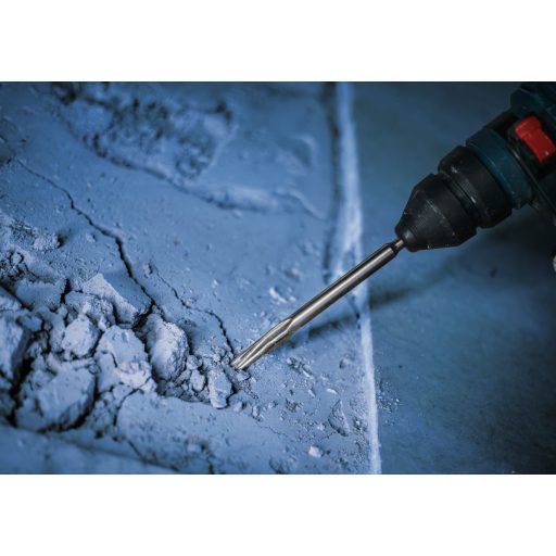 BOSCH SDS plus hegyesvéső 250mm Long-Life - Plus-5C, ÖNÉLEZŐ-csavart vég, véséshez, bontáshoz (beton, tégla)