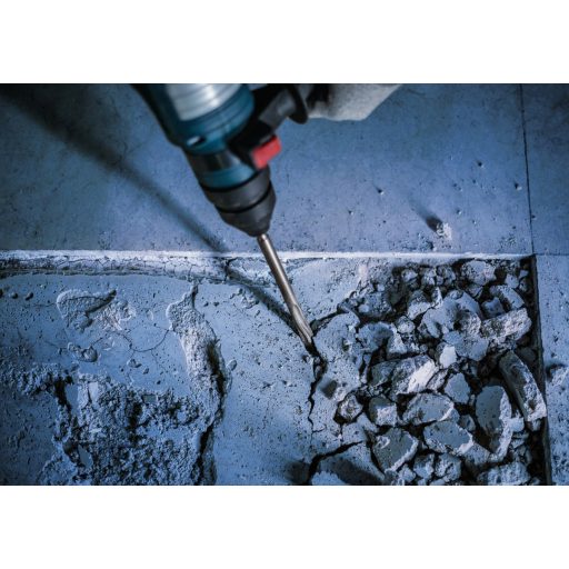BOSCH SDS plus hegyesvéső 250mm Long-Life - Plus-5C, ÖNÉLEZŐ-csavart vég, véséshez, bontáshoz (beton, tégla)