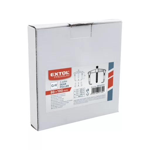 Csapágylehúzó   80/2-k. EXTOL PREMIUM, kovácsolt (80x100mm)