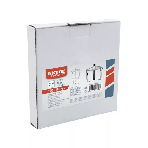 Csapágylehúzó 120/2-k. EXTOL PREMIUM, kovácsolt (120x100mm)