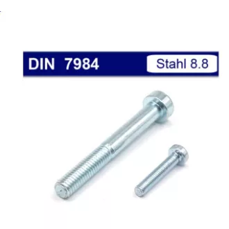   Csavar BKNY DIN7984-H TM   8.8 M  5x  35  - HORGANYZOTT Tövigmenet Alacsony Hengeres-Fej