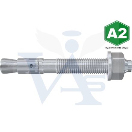 Alapcsavar-A2 MN 16x170mm Rögzítőgyűrűs - INOX Rozsdamentes MINŐSÍTÉS NÉLKÜL