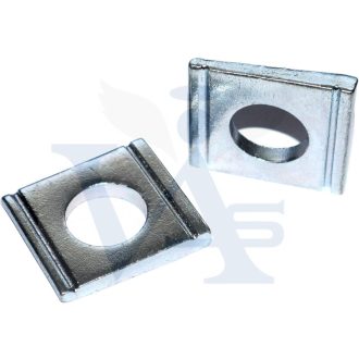   Alátét DIN434 M-16 LAPOS-NÉGYZET  - U-szelvényhez TÜZI-Horganyzott 100HV !!