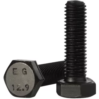 Csavar hatlap DIN933 12.9 M12x  35 TM  - Tövigmenet NATÚR