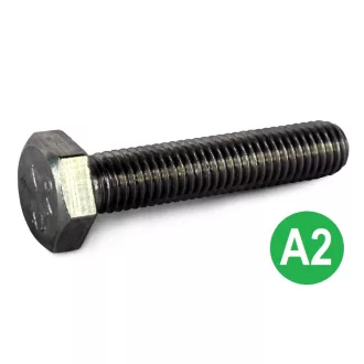   Csavar hatlapú-A2 DIN933 M  8x  16 TM  - Tövigmenet INOX ROZSDAMENTES