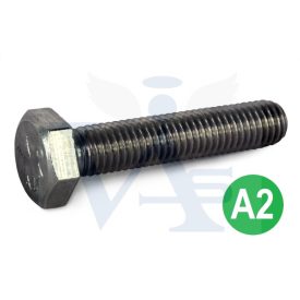   Csavar hatlapú-A2 DIN933 M  8x  25 TM  - Tövigmenet INOX ROZSDAMENTES