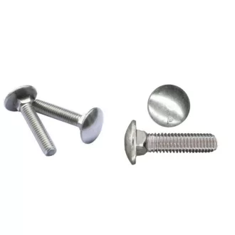   Csavar kapupánt DIN603 4.8 Tövigmenet M  8x  30  - HORGANYZOTT