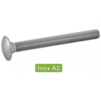 Csavar kapupánt-A2 DIN603 M  5x  25  - INOX ROZSDAMENTES